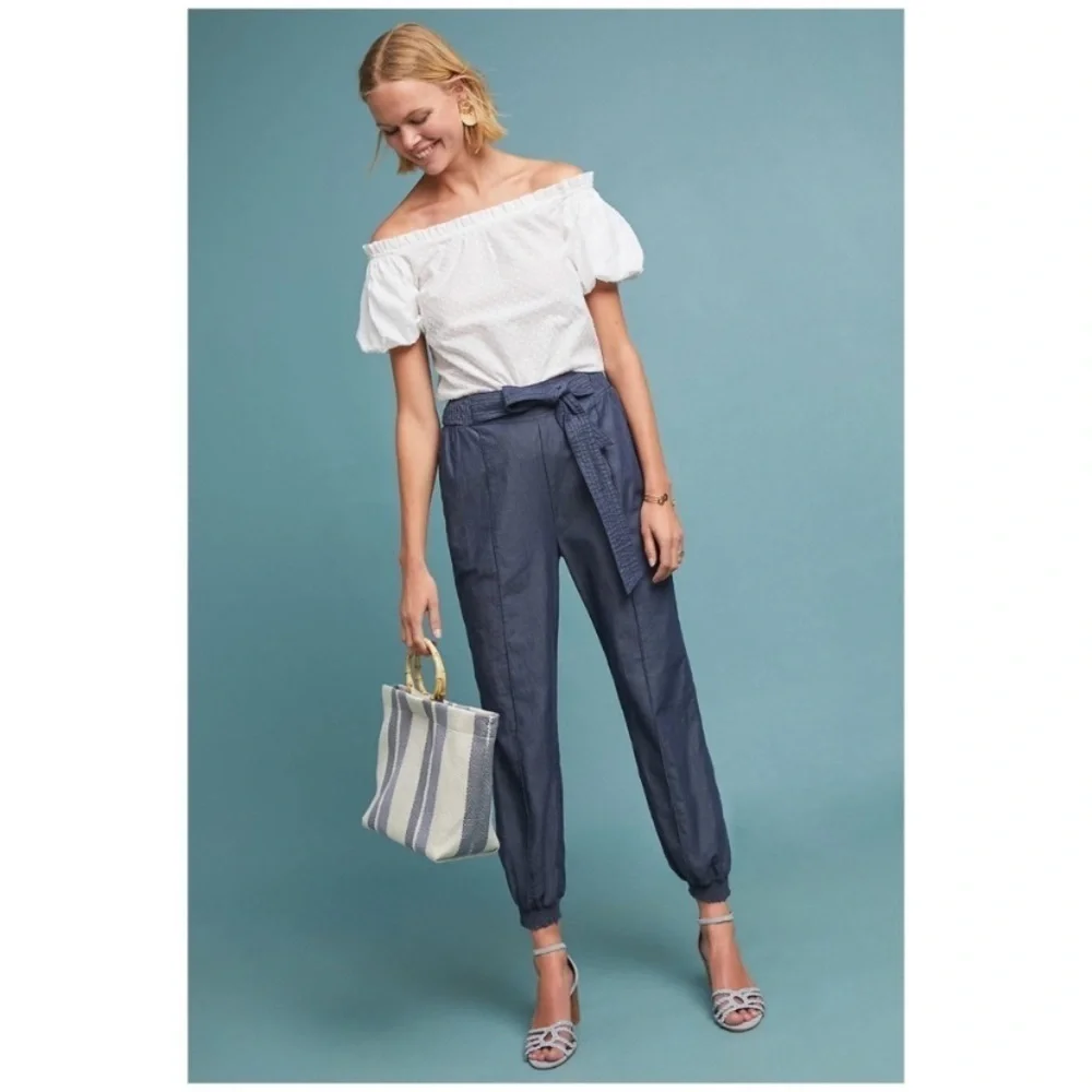 Maeve by Anthropologie White off the Shoulder Sojourner Top​​​​​