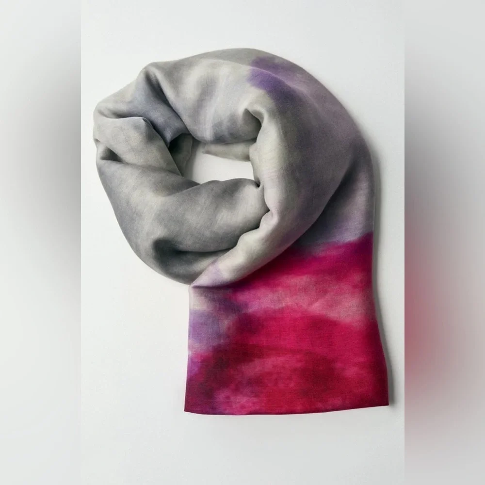 NWOT Zara Modal/Silk Blend Printed Scarf.