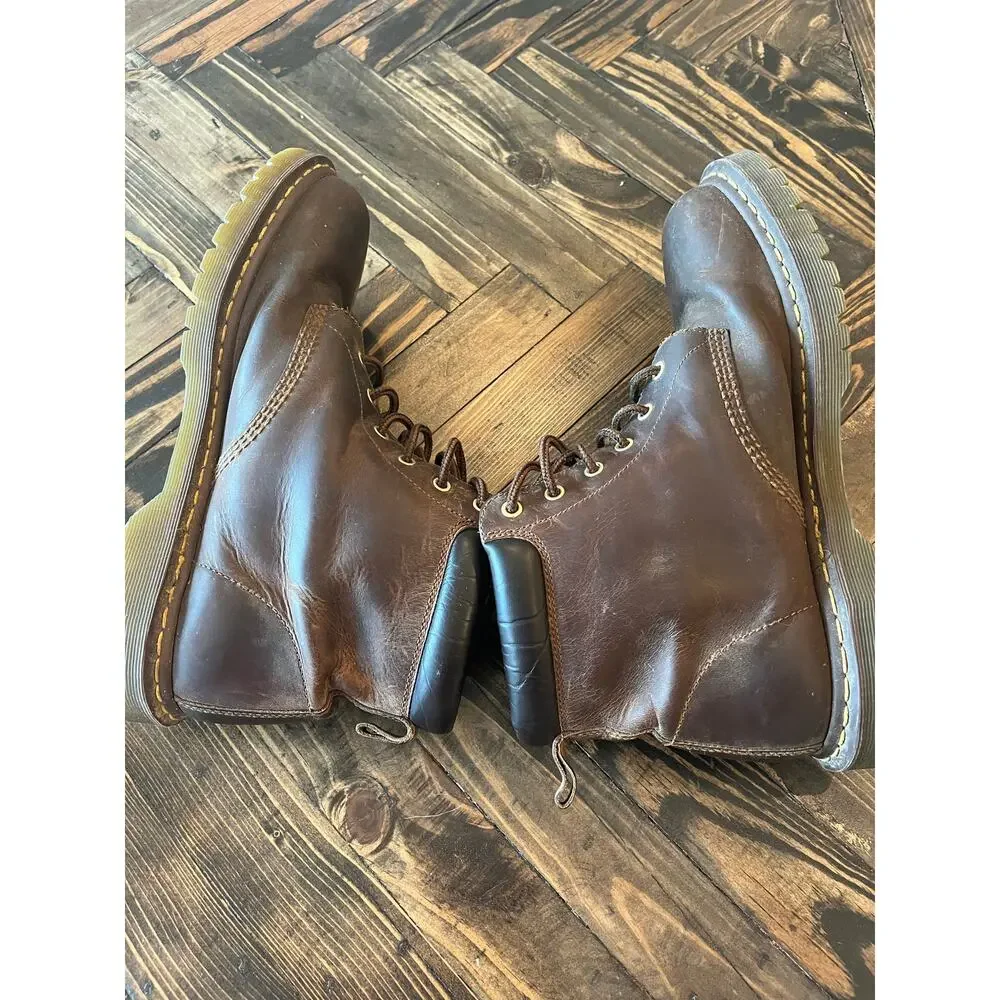 Doc Dr Martens Leather Boots Men 14 Grunge Twee Chunky Y2K Streetwear Edgy Punk