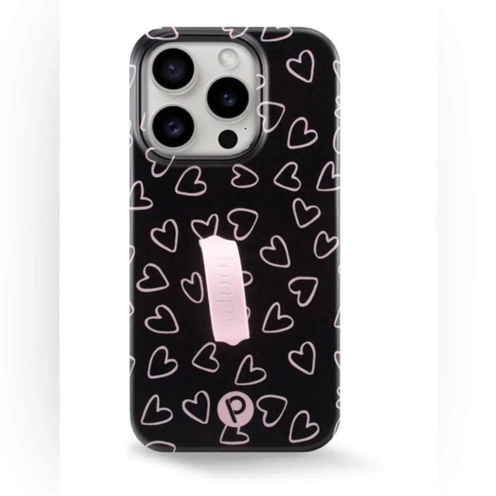 Loopy iPhone Case Midnight Hearts - 💕 EUC Fits iPhone 14 Pro Max Righty