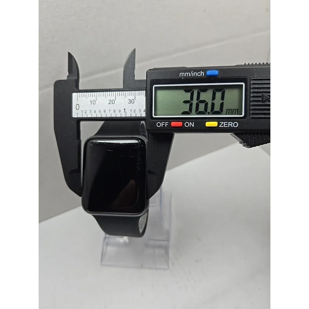 Apple Watch Series 3 42mm GPS Space Gray Aluminum Black Sport Band A1859 MTF32LL