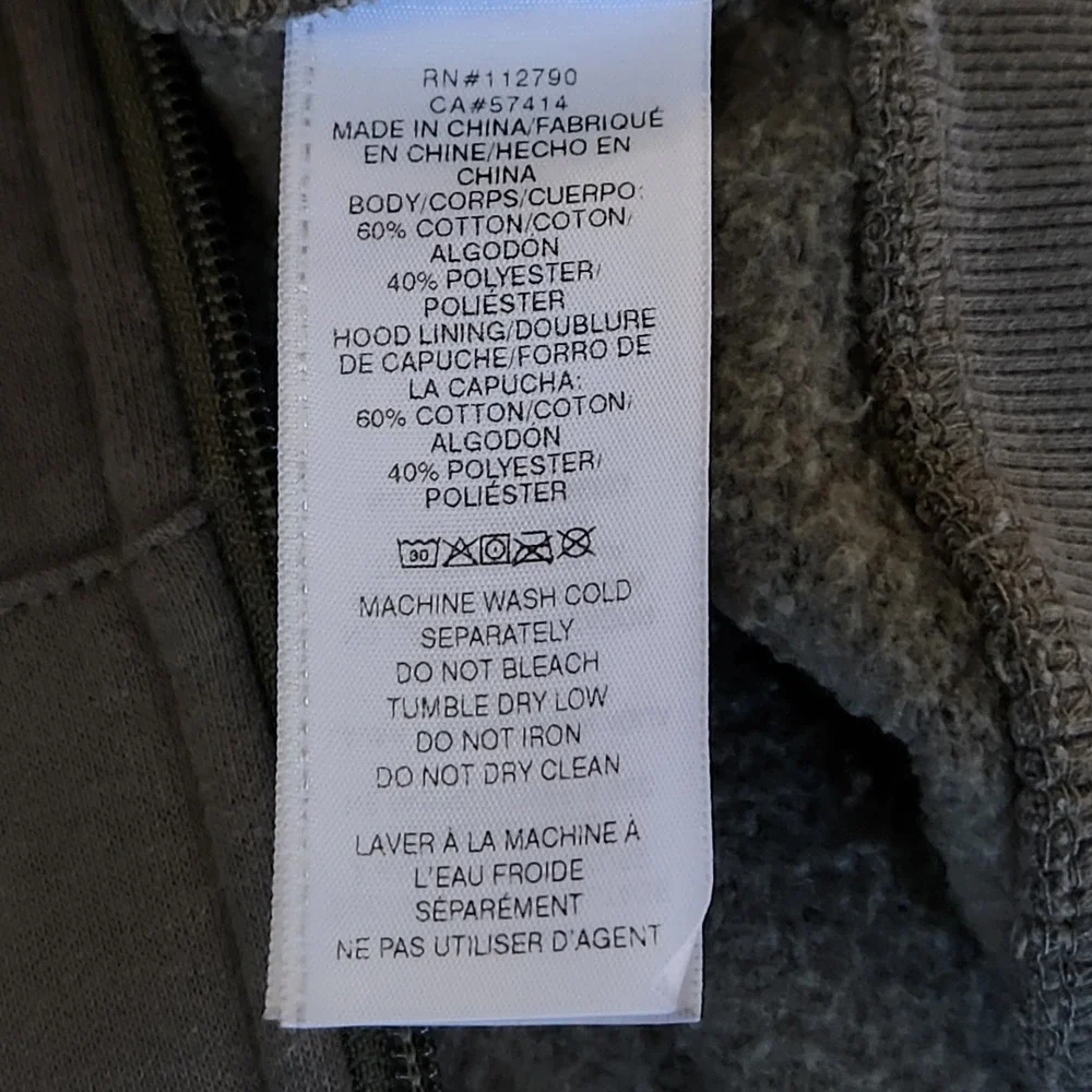True‎ Religion Old Skool Hoodie Mens Large Olive Green Buddha Graphic Full Zip