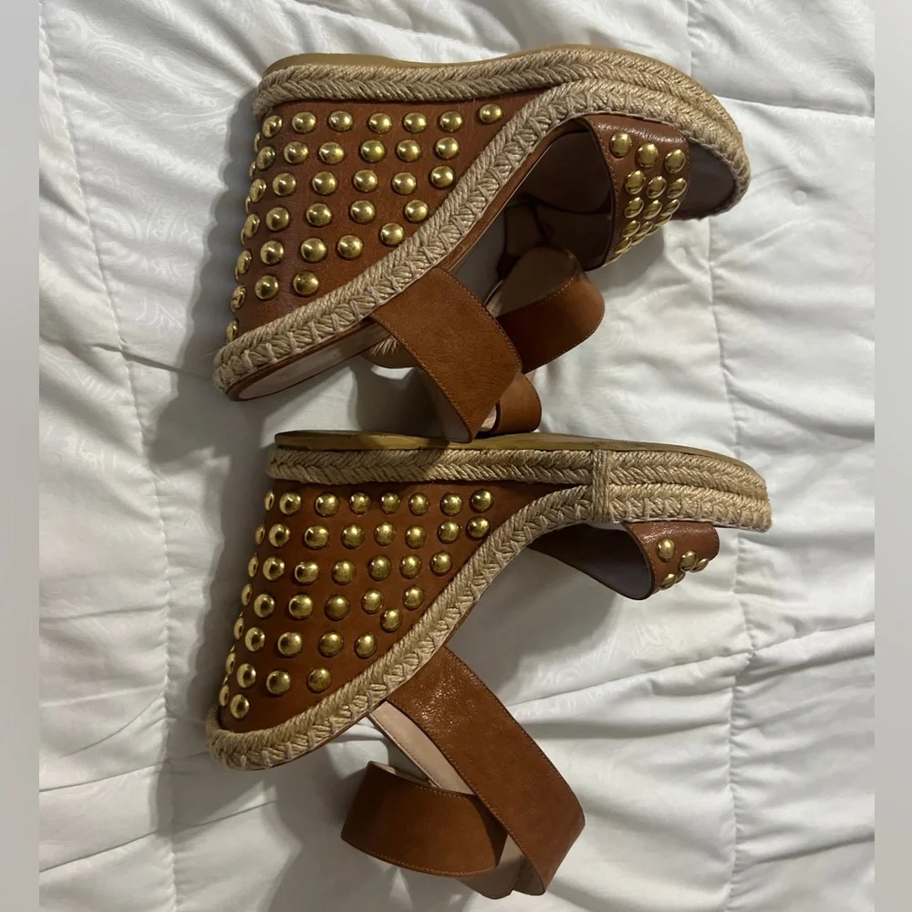 leather espadrille