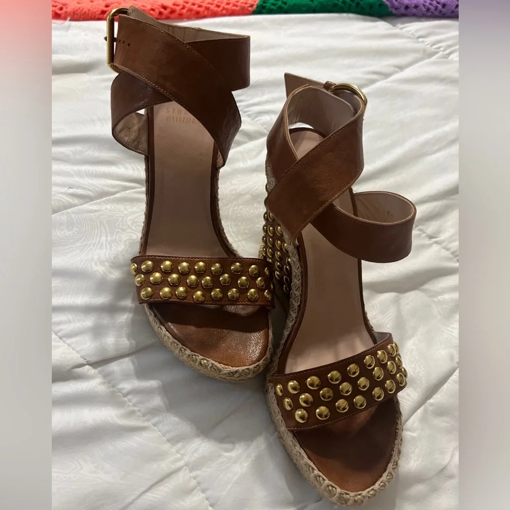 leather espadrille
