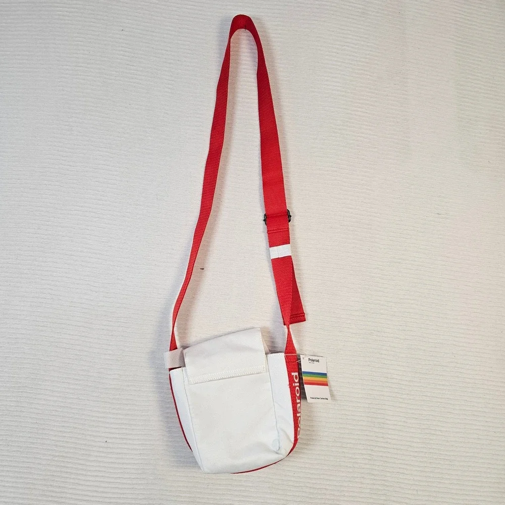 Polaroid Now Camera Bag White Red Crossbody Adjustable Strap New with Tags