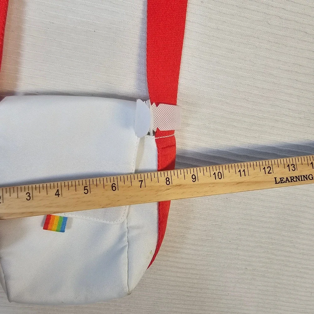 Polaroid Now Camera Bag White Red Crossbody Adjustable Strap New with Tags