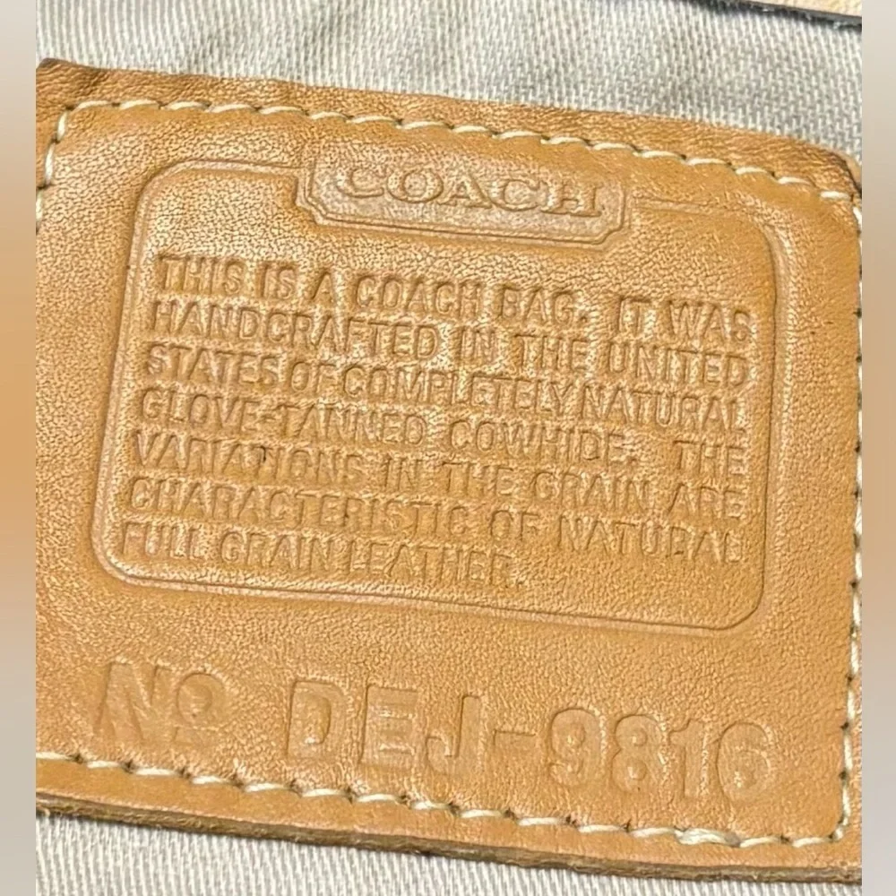 Coach Tan and Brown Signature Tote