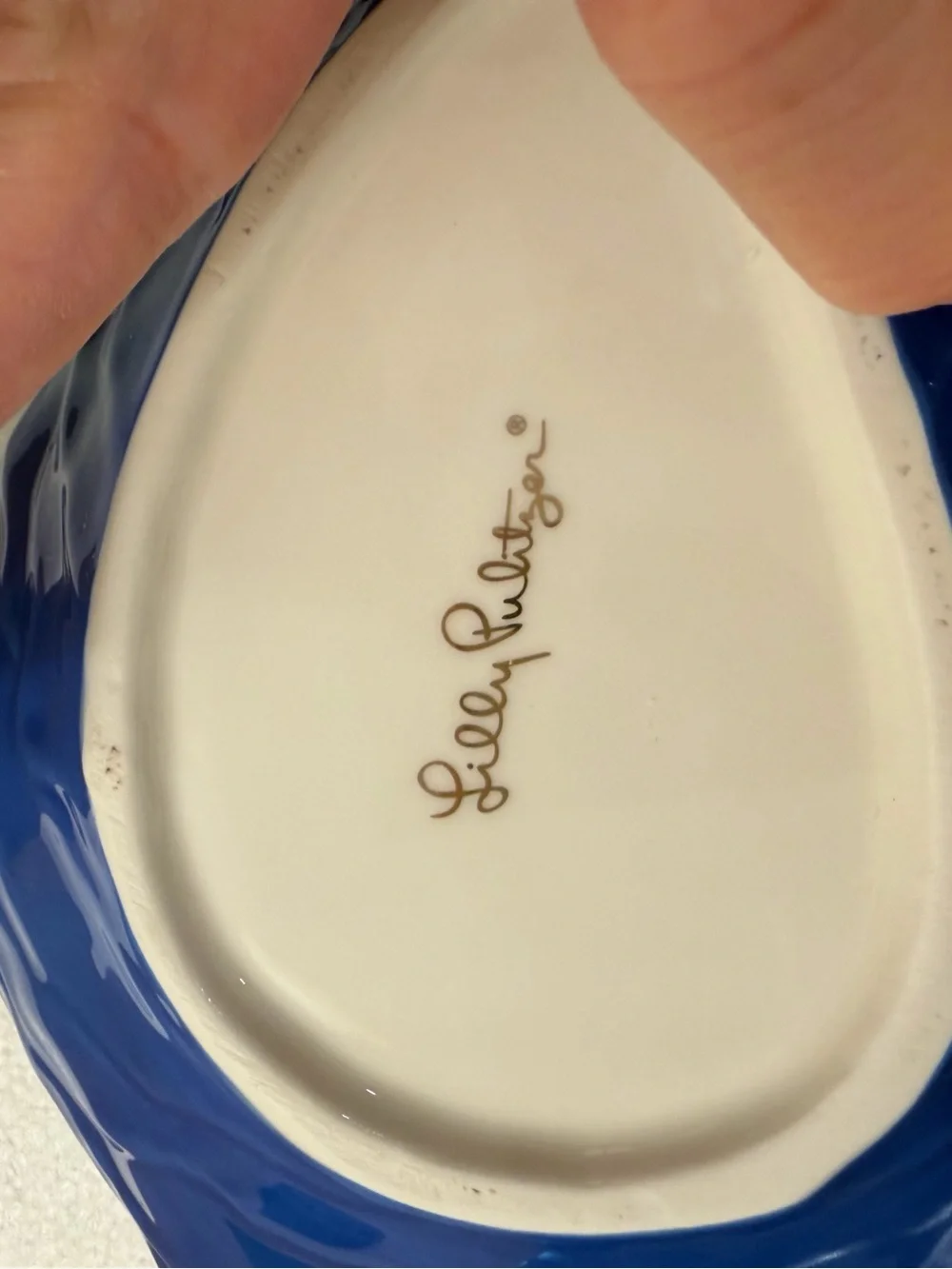 Lilly Pulitzer Ceramic Oyster Shell Appetizer Plate Set of 2 Frenchie Blue NIB
