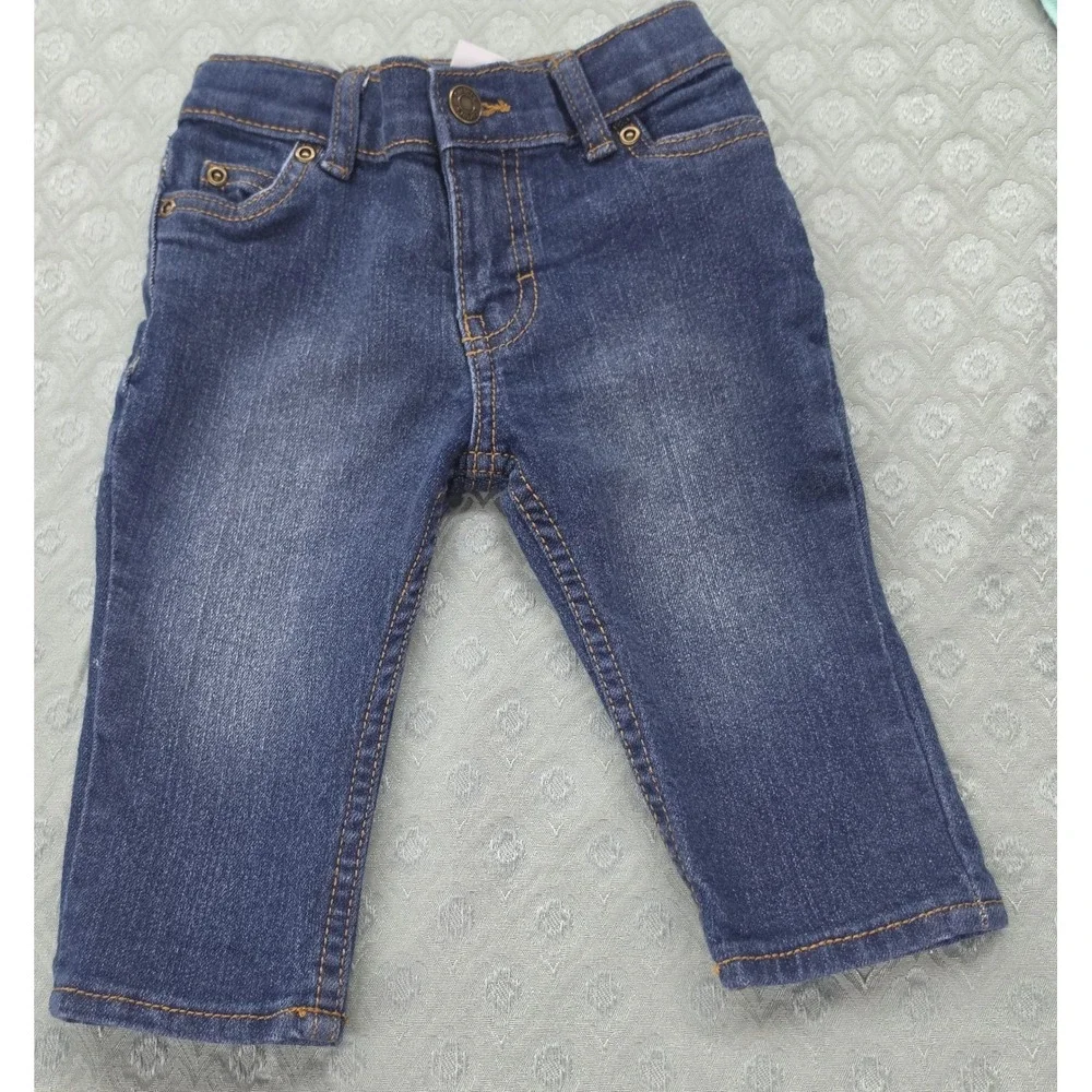 Carters Baby Boys Straight Leg Jeans Dark Wash Blue Denim 9 Months 1R586210