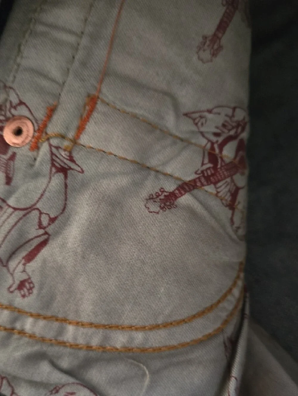 True Religion rivet copper buttoned