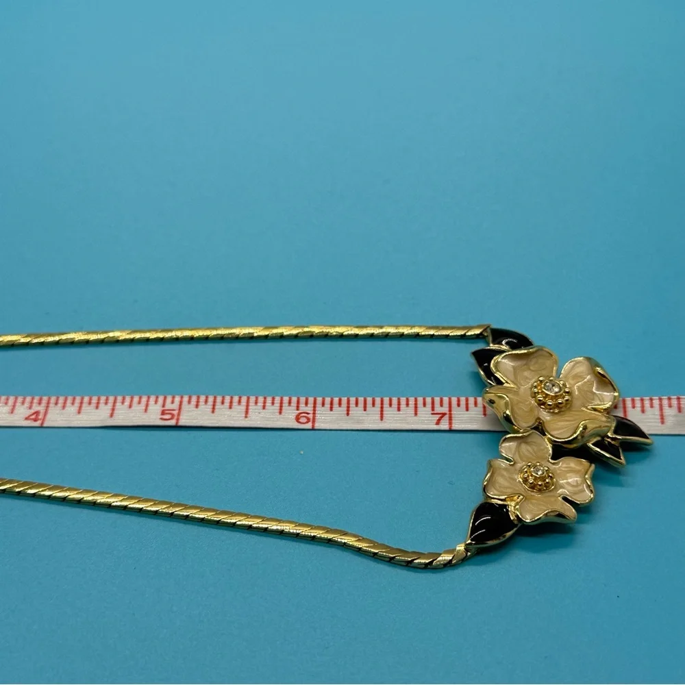 Trifari Vintage Dogwood Necklace -Crown Trifari