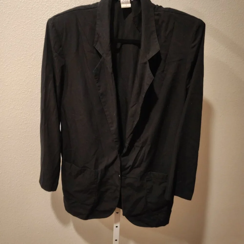 Bentley Women's Black Jacket Blazer Size Medium Polyester Rayon