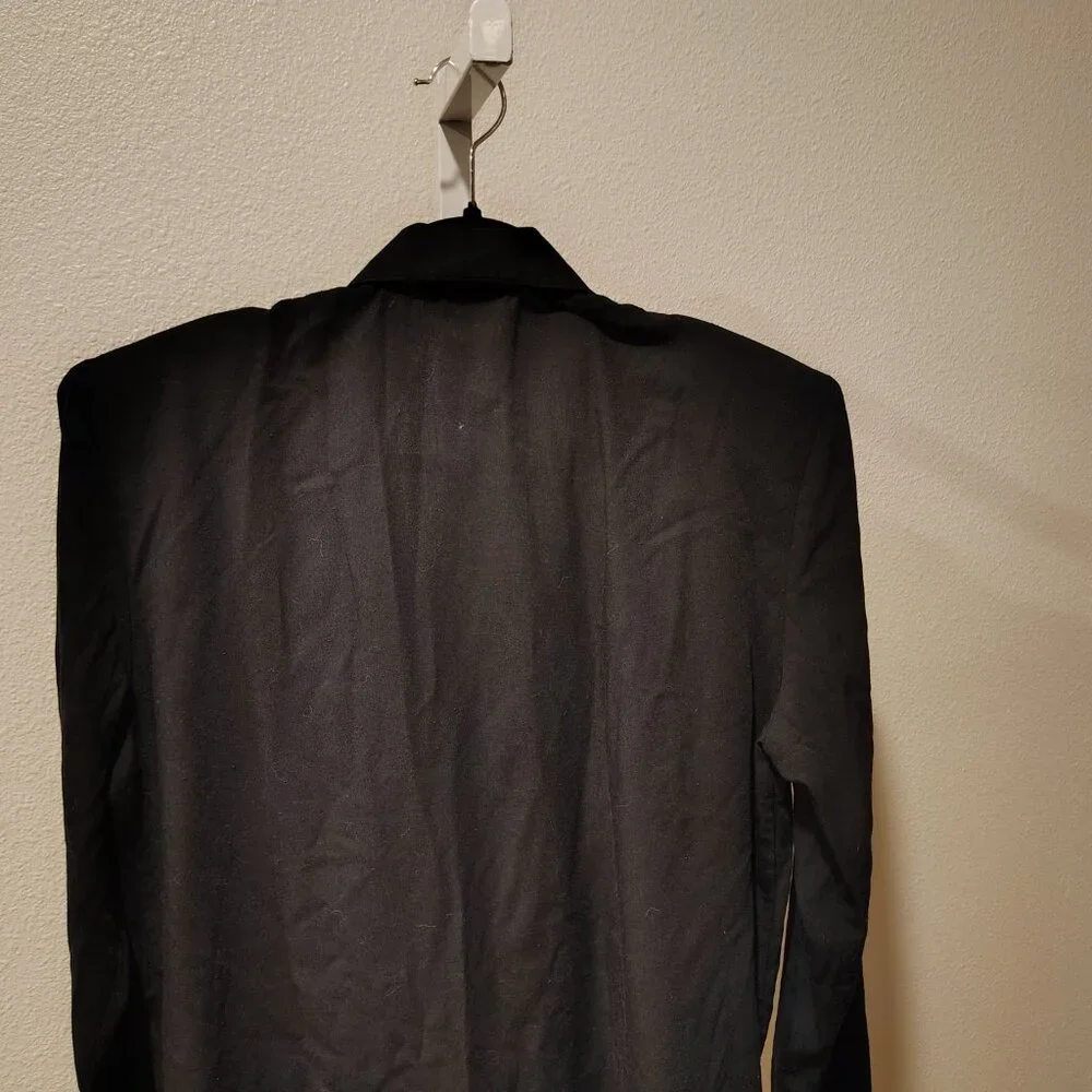 Bentley Women's Black Jacket Blazer Size Medium Polyester Rayon