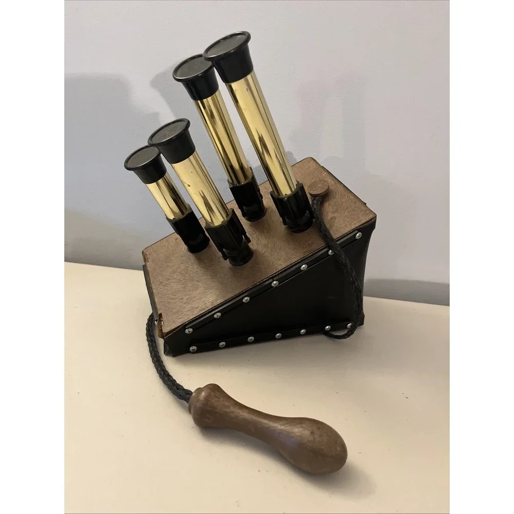 Ragtime West Pneumatic Steam Train Whistle SE-1 Small 4-pipe with Bellows