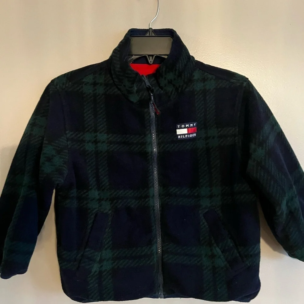 Tommy Hilfiger Red and Blue Puffer Jacket