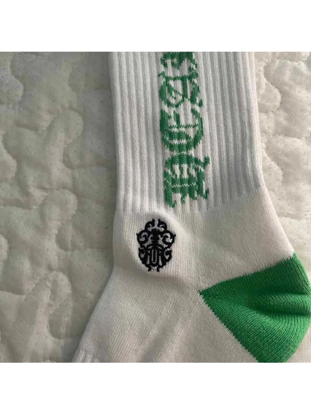 Chrome Hearts Classics Socks White/Green