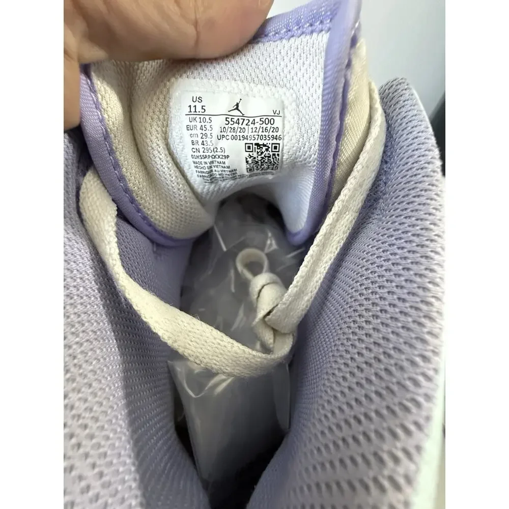 Jordan 1 Mid Men's Size 11.5 Purple Aqua (used) 554724-500