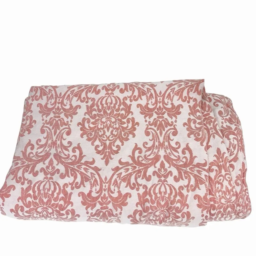 Williams Sonoma Brocade 55% Linen 45% Cotton Duvet Cover Twin Made In Portugal