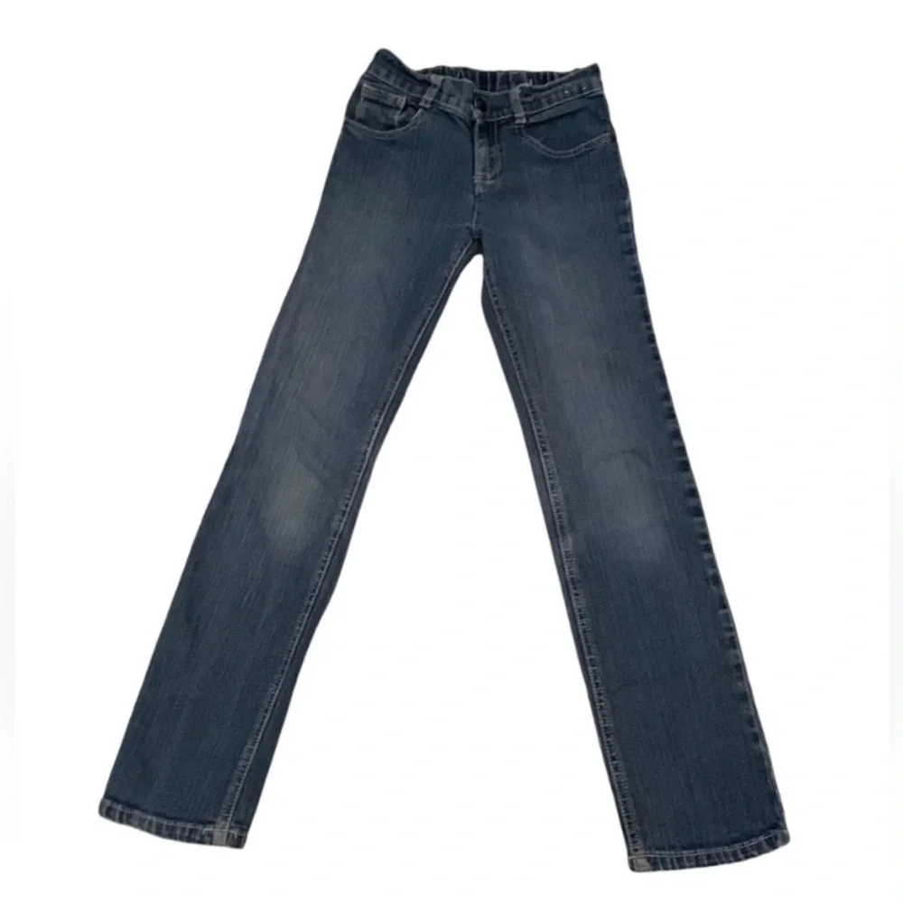 Gymboree Heart Pocket Blue Jeans Size 10 Adjustable Waist