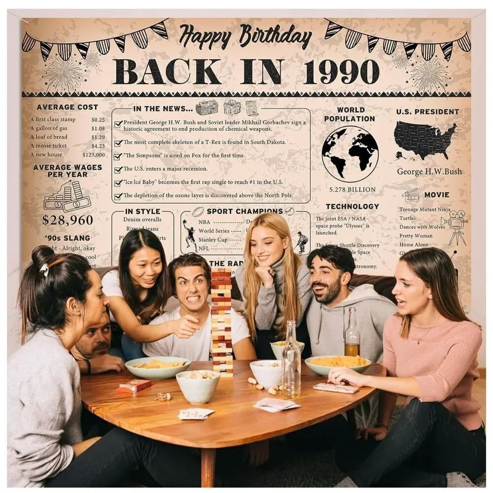 No Brand 1990 birthday