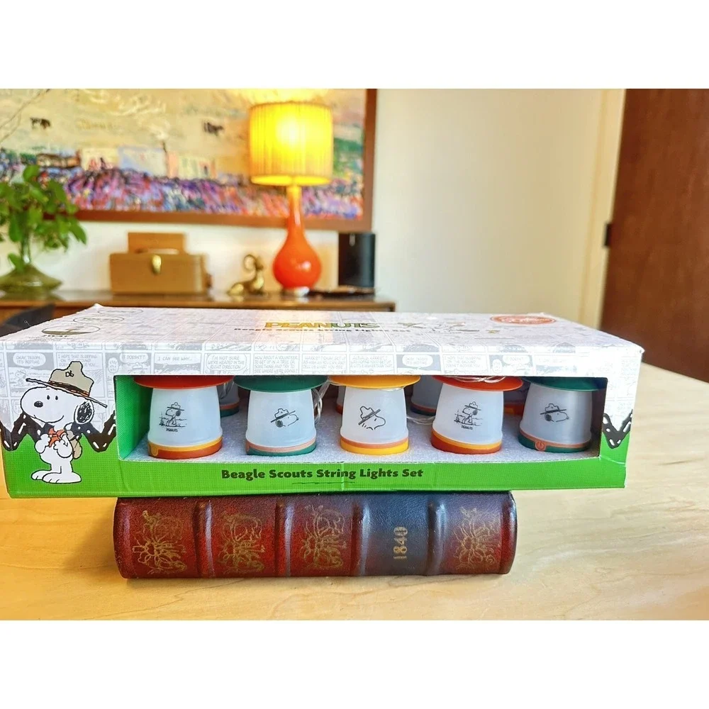 PEANUTS Beagle Scout Collection Snoopy String Lights 10 LED Pcs‎ Set New In Box