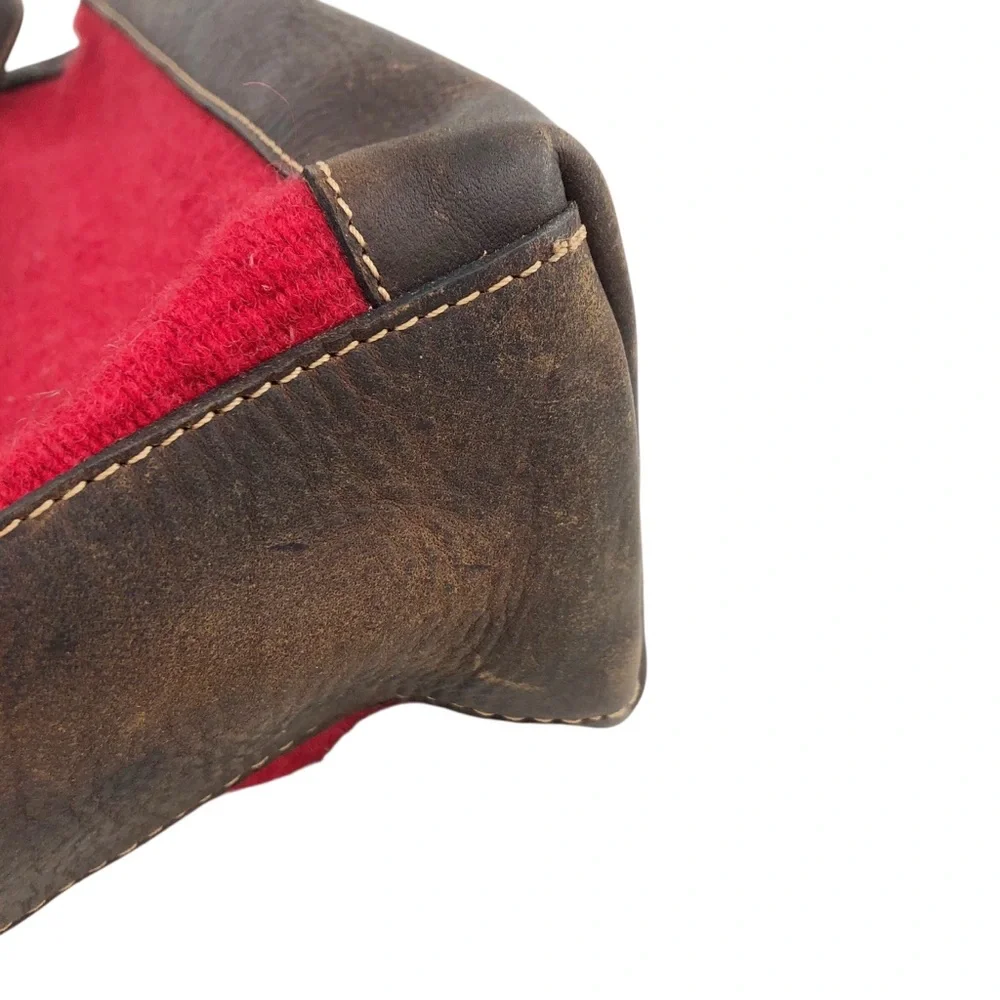 Born Textile Wool and Leather Western Aztec Print Handbag Purse‎ Tote