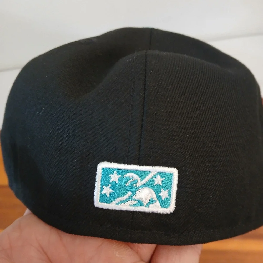Michigan Battle Cats Hometown Collection Hat Black‎ Teal 7 3/8 New Era 59FIFTY