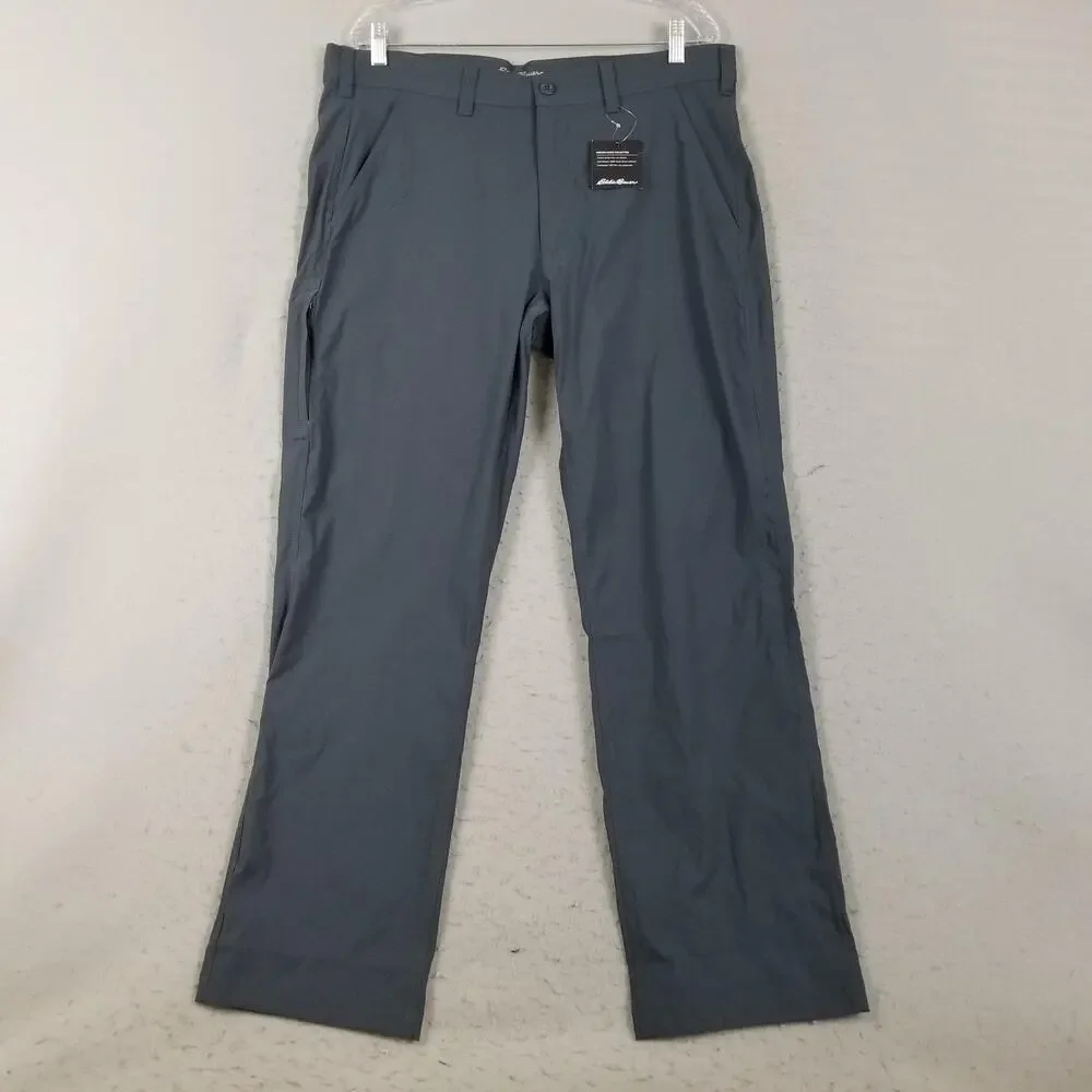 Eddie‎ Bauer Horizon Guide Chino Pants Mens 36x32 Storm Gray Straight Leg