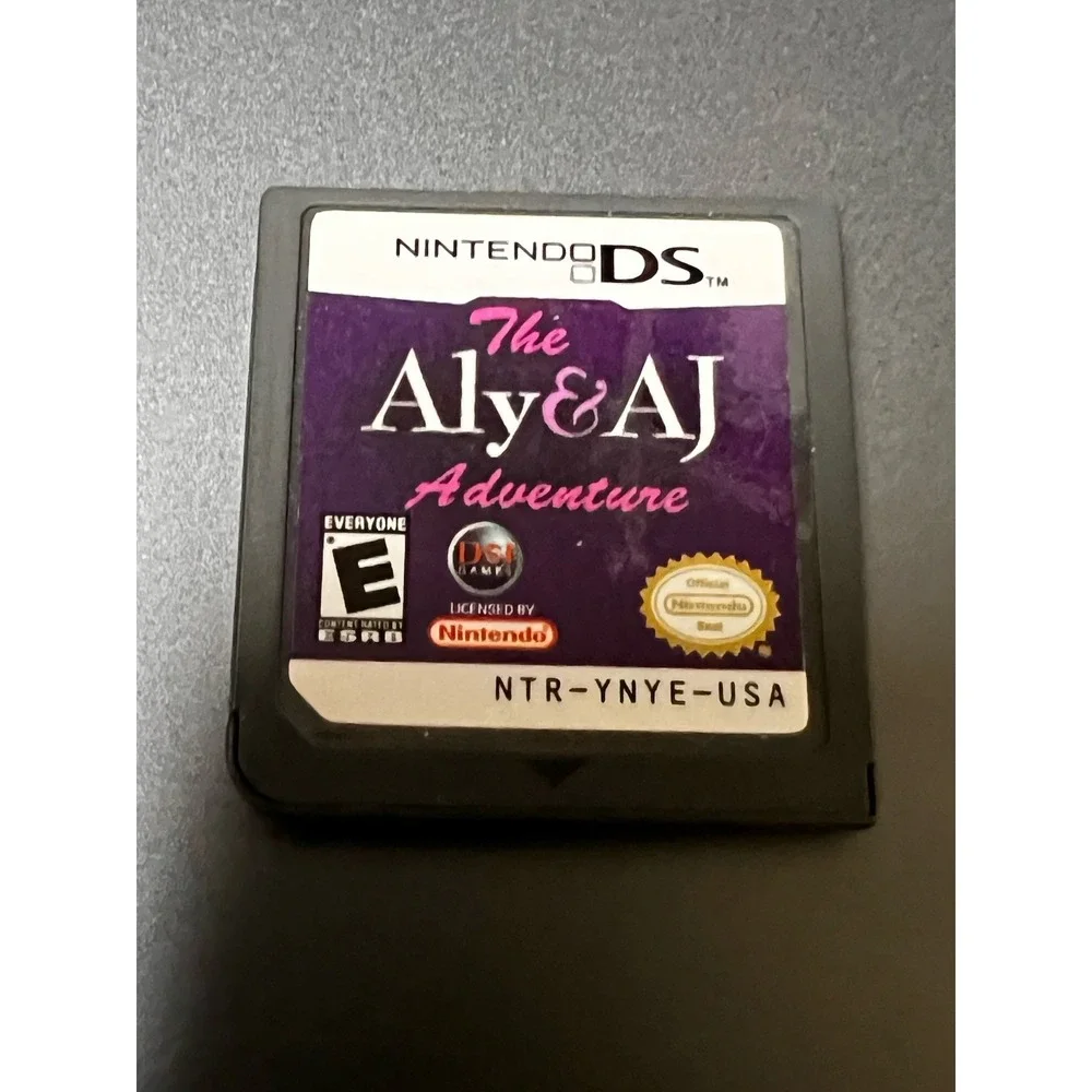 The Aly &‎ AJ Adventure Nintendo DS Game Cartridge NTR-YNYE-USA Music Pop Duo