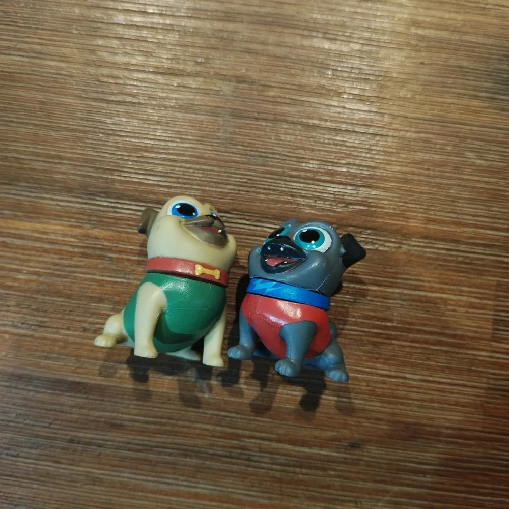 Set of 2‎ Puppy Dog Pals Rolly Pug Surprise Action Talking Toy Disney Junior