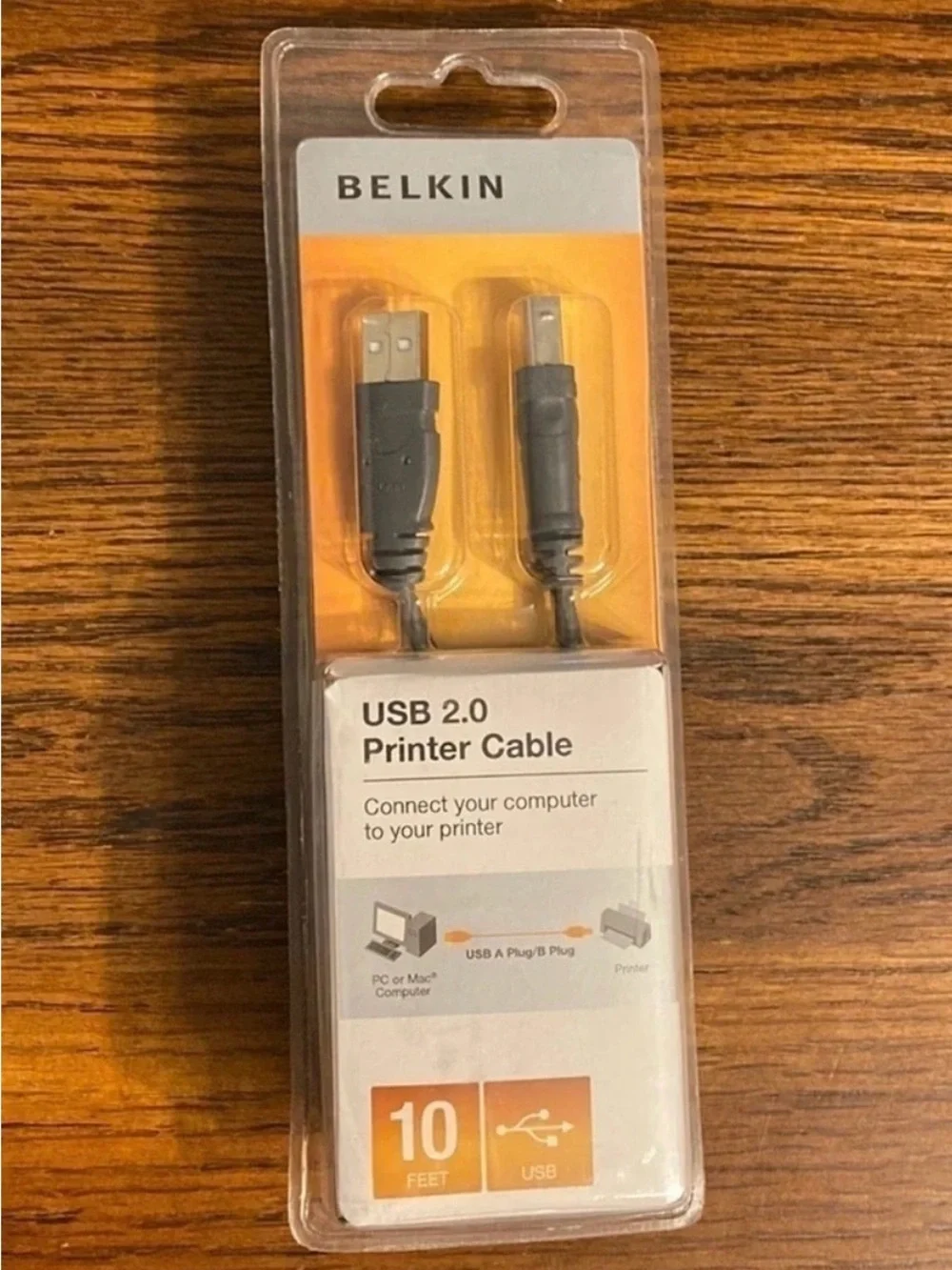 Belkin USB 2.0 10ft printer cable​