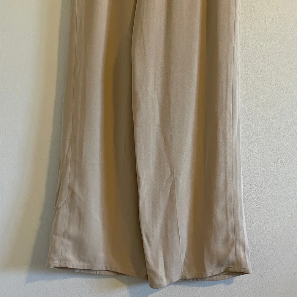 Sonia‎ Rykiel Wide Leg Trousers Pants Women’s Size Small Pleated High Rise Beige