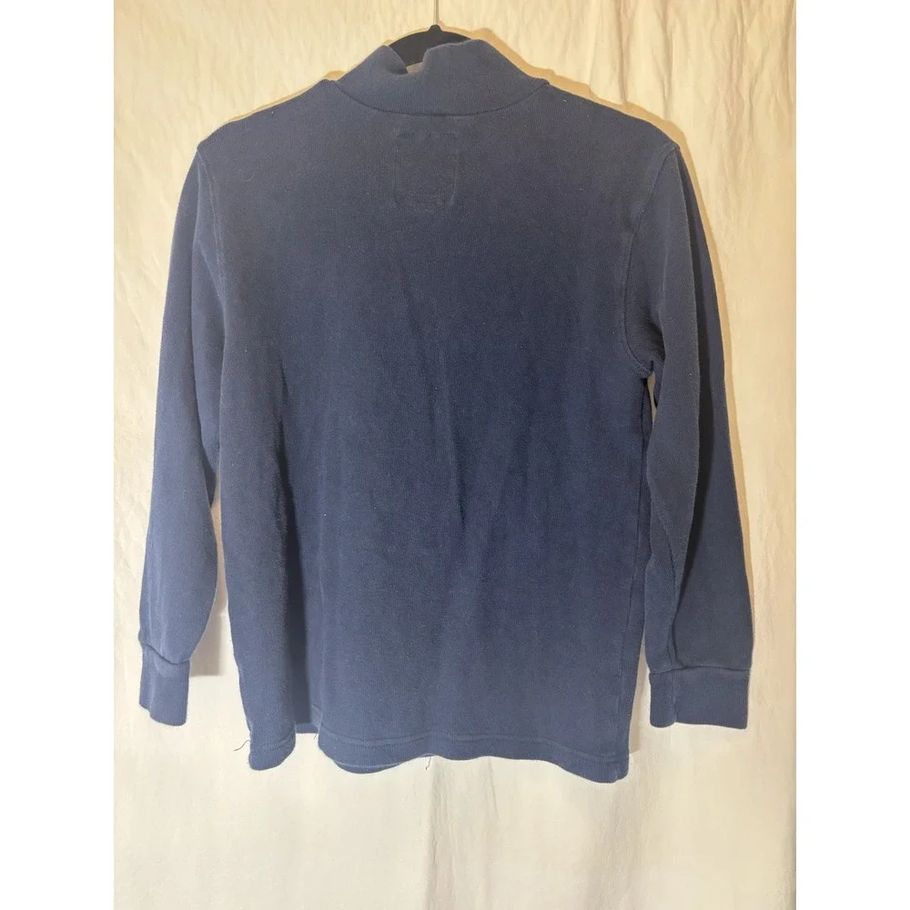 The Children's Place Boys Dark Blue Knit Zipper Shirt Size Large‎ Q36