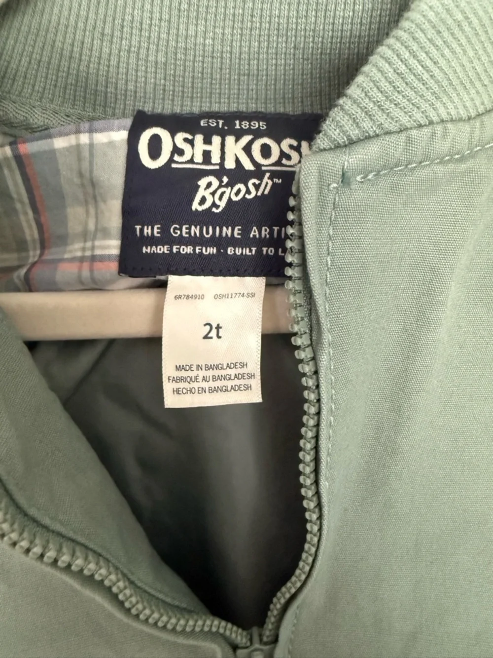 OshKosh Bgosh lightweight bomber