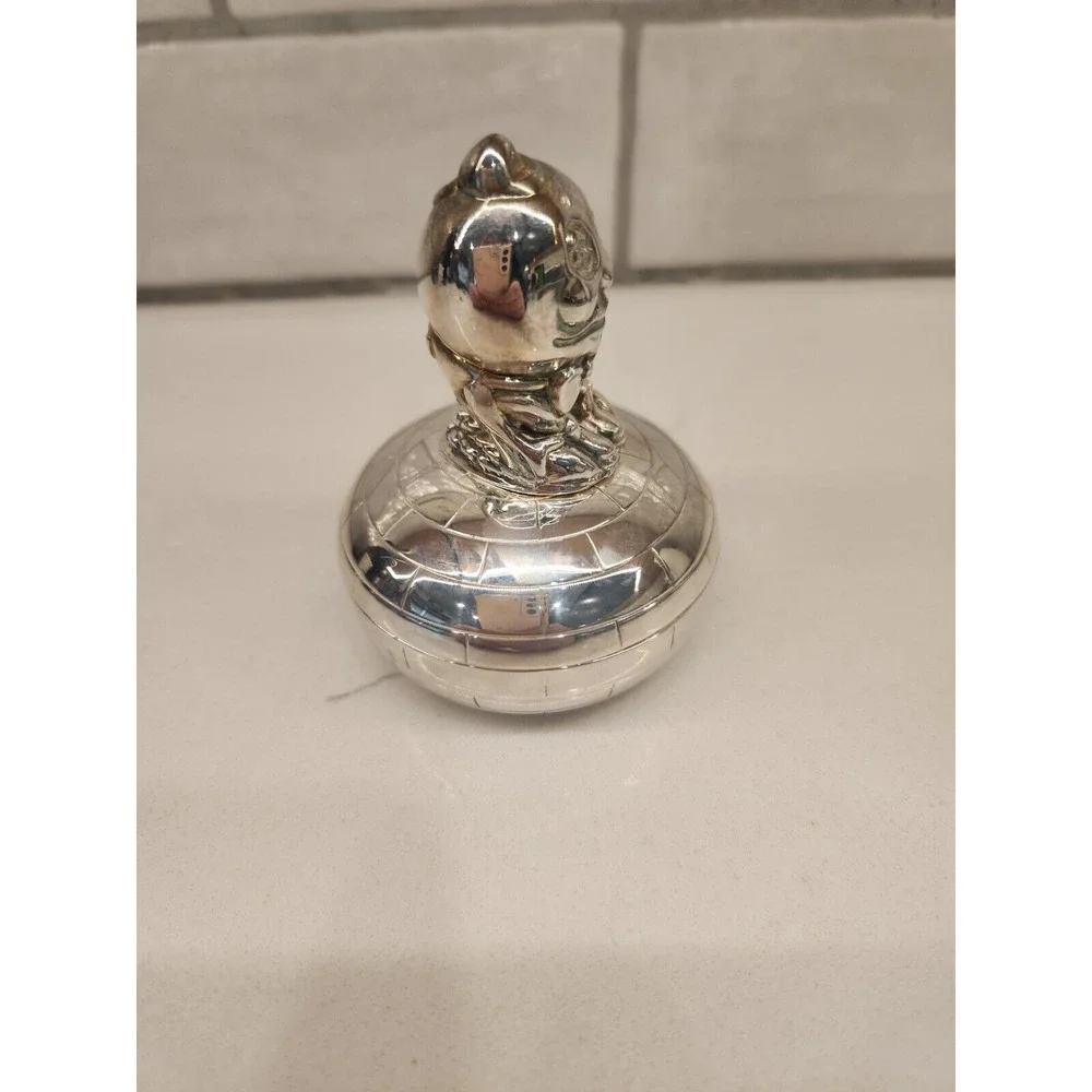 Vintage‎ 1994 Oneida Humpty Dumpty Tooth Fairy Silverplate Keepsake Trinket Box