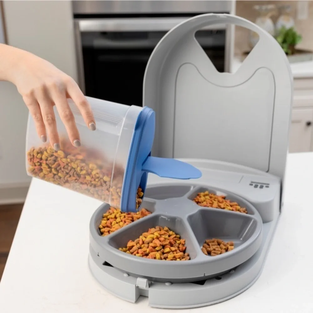 PetSafe 5 Meal Automatic Programmable Pet Feeder Dispenser Cats Dogs Small Pets