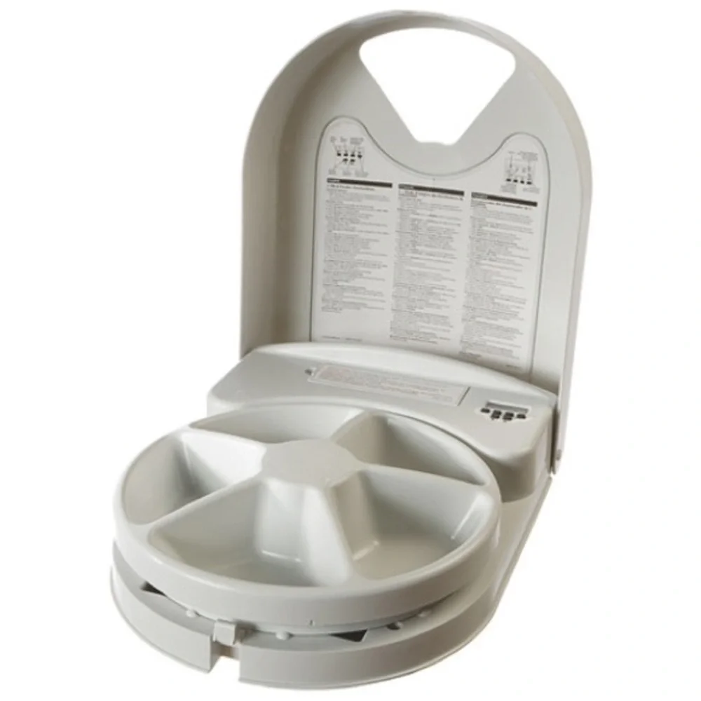 PetSafe 5 Meal Automatic Programmable Pet Feeder Dispenser Cats Dogs Small Pets