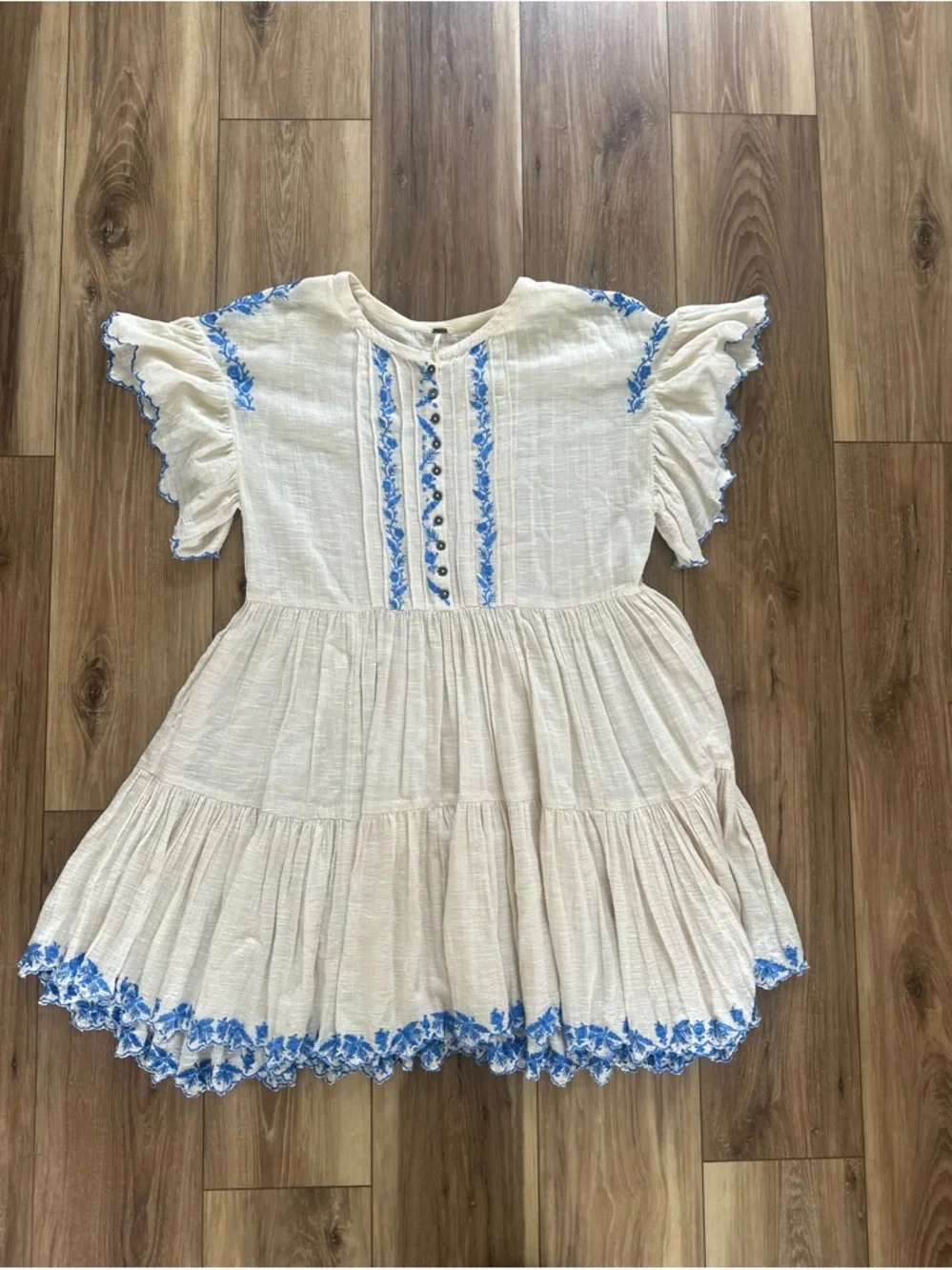 Free People women’s Santiago Embroidered mini endless summer Dress size small
