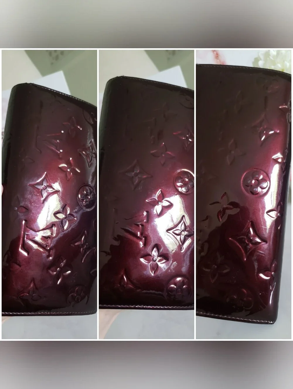 Authentic Pre-owned Louis Vuitton Rossmore Vernis Long Flap Wallet