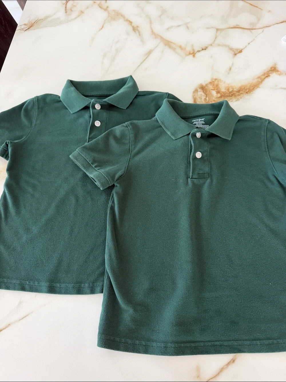 Cat & Jack Classic Green Polo Shirt for Kids - XS- 4/5