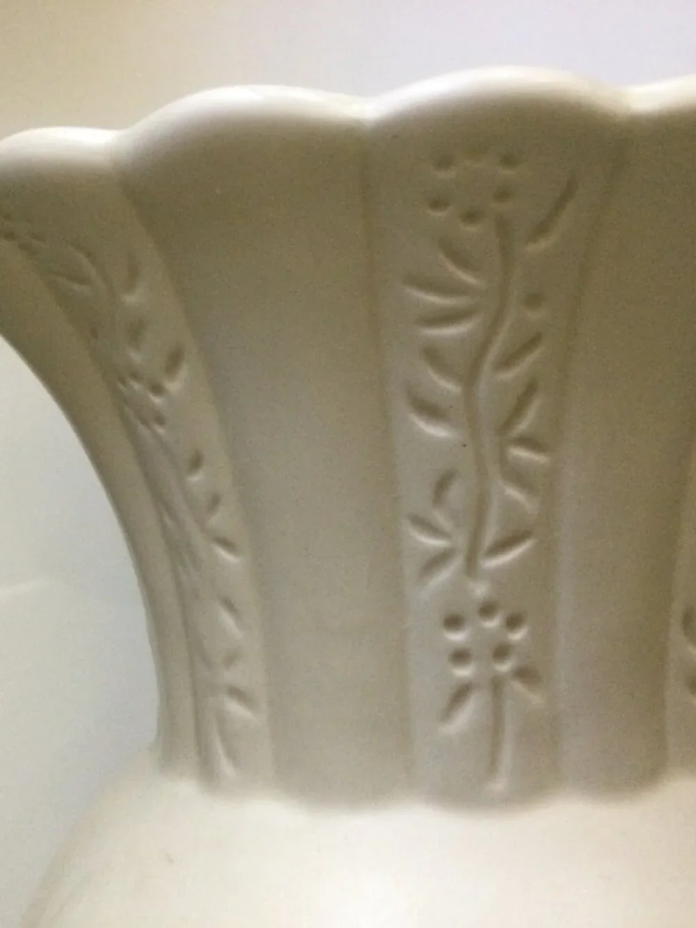 FTD Ceramic Pitcher Vase Cream 7