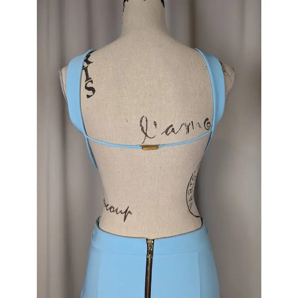 Backless Mermaid Evening Gown Cutout Bodycon Formal Dress 4