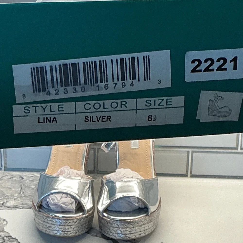 Lina metallic silver