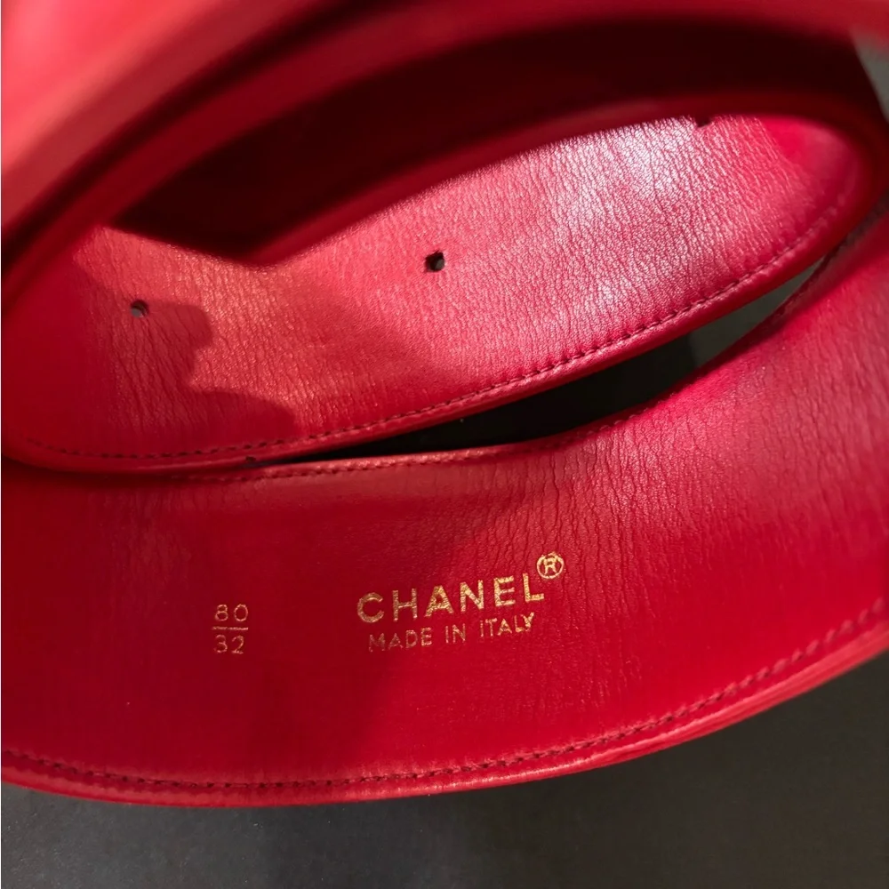 CHANEL authentic red