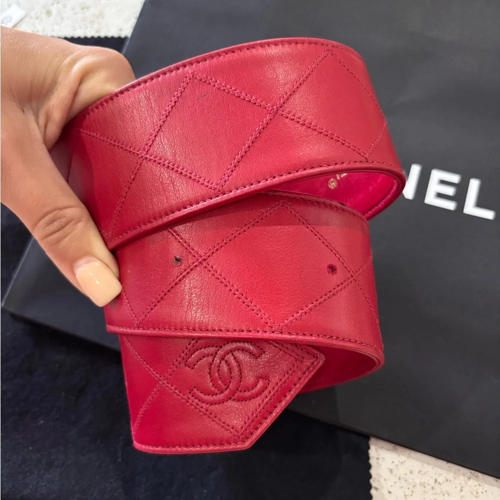CHANEL authentic red