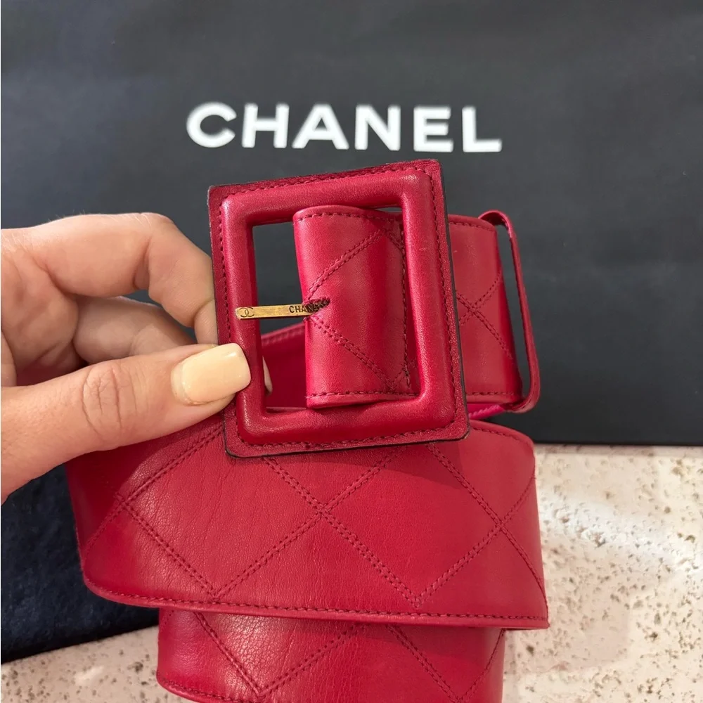 CHANEL authentic red