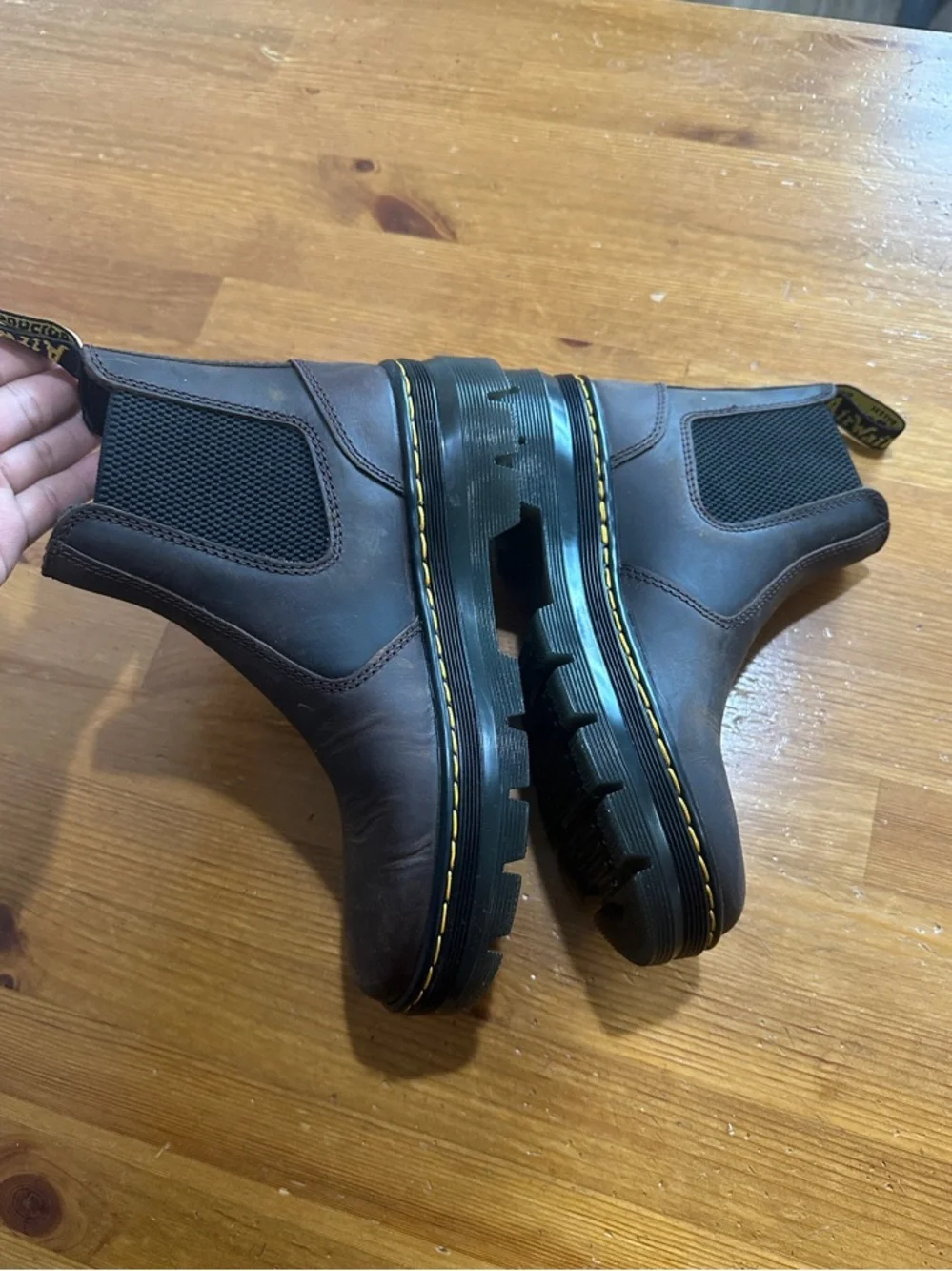 Dr. Martens brown leather