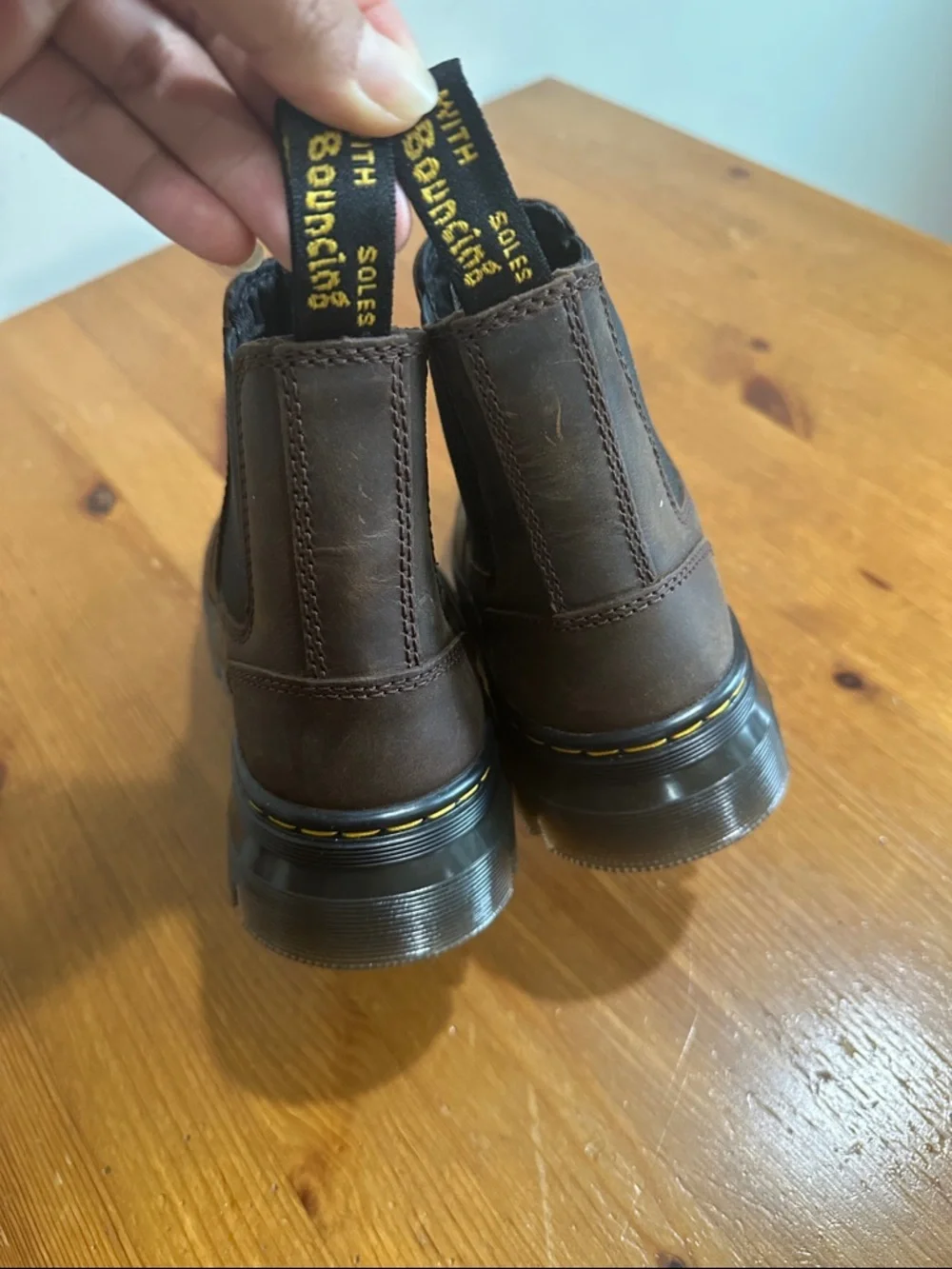Dr. Martens brown leather