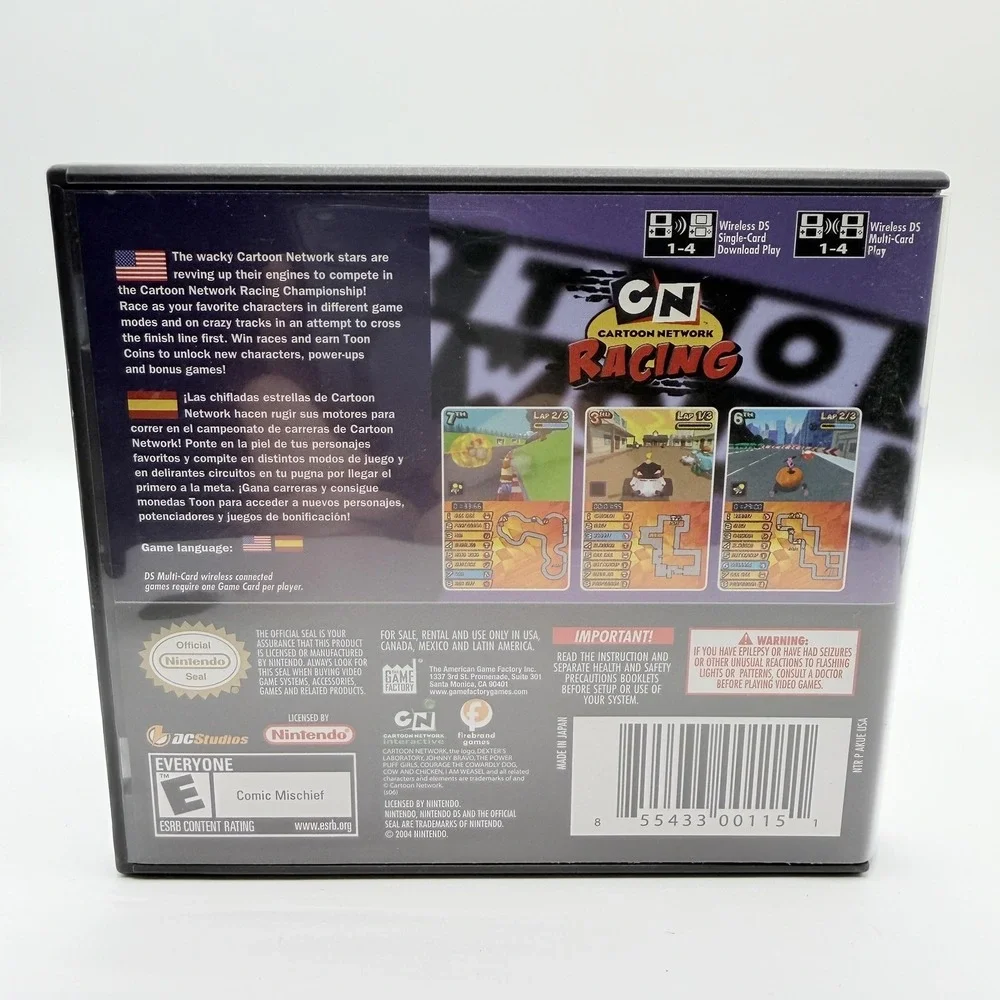 Cartoon Network Racing Nintendo DS Game E The Game Factory NTSC-U/C CIB