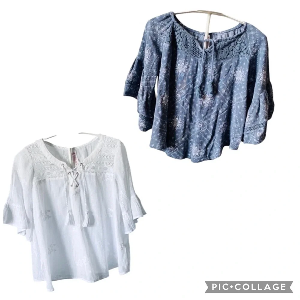 COPY - JUSTICE-2 JUSTICE TOPS-GIRLS SIZE 10